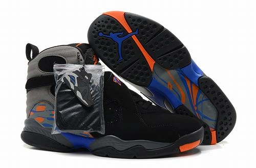Air Jordan VIII (8) Retro Black Grey Blue Orange