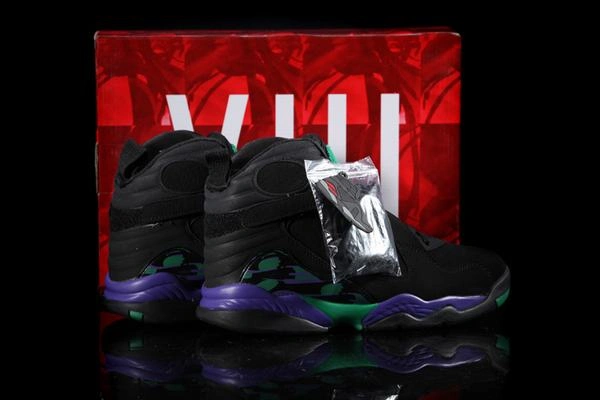 Air Jordan VIII (8) Retro Black Purple Green-28