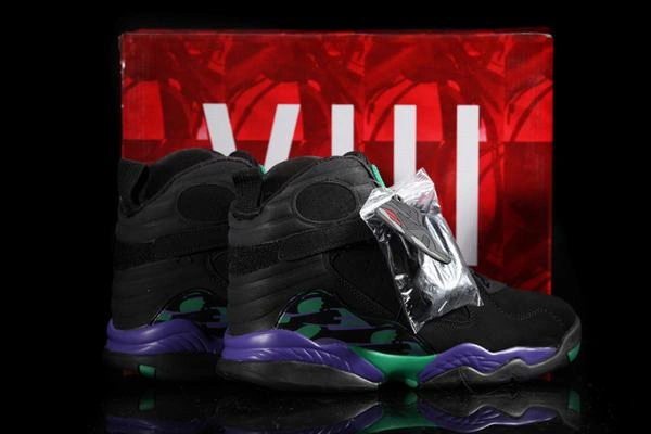 Air Jordan VIII (8) Retro Black Purple Green-28