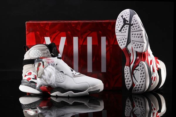 Air Jordan VIII (8) Retro White Blue Red Grey-27