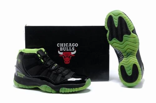Air Jordan XI (11) Retro Black Green-62