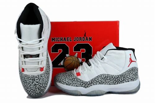 Air Jordan XI (11) Retro White Black Red