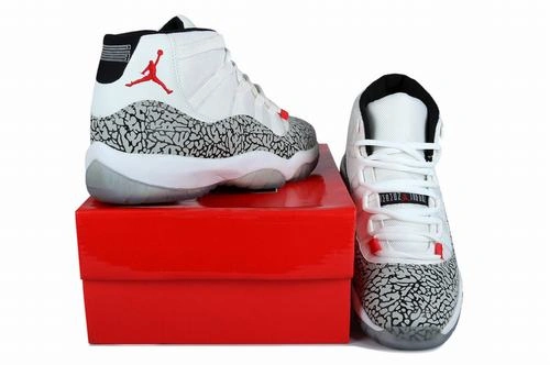 Air Jordan XI (11) Retro White Black Red