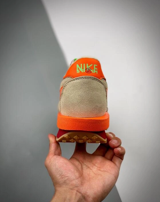 CLOT x sacai x Nike LDWaffle Orange Blaze