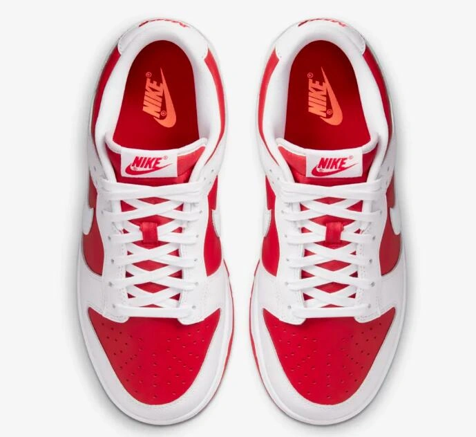 Cheap Dunk Low White University Red