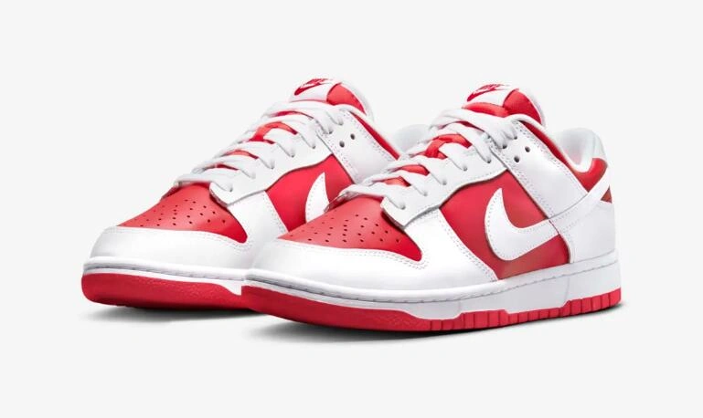 Dunk Low White University Red