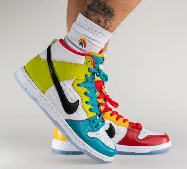 FroSkate x Nike SB Dunk High All Love No Hate
