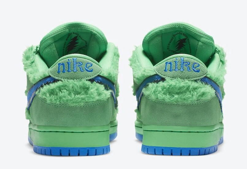 Cheap Grateful Dead x Nike SB Dunk Low Green Bear