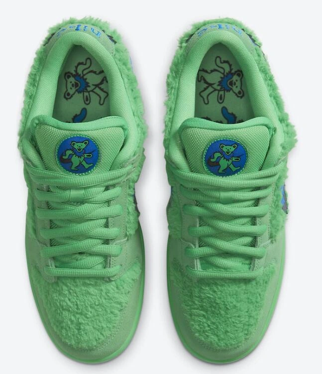 Cheap Grateful Dead x Nike SB Dunk Low Green Bear