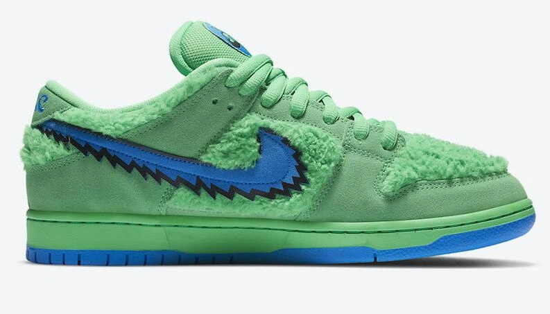 Grateful Dead x Nike SB Dunk Low Green Bear