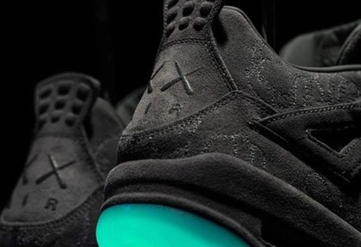 Cheap KAWS x Air Jordan 4 Black-1