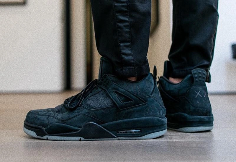 KAWS x Air Jordan 4 Black-1