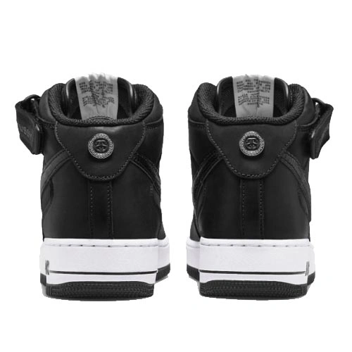 Nike Air Force 1 Mid Black Luxe Leather