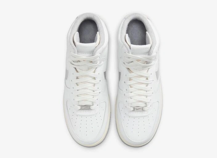 Nike Air Force 1 Strapless White Gray