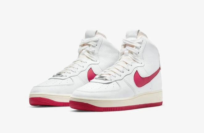 Nike Air Force 1 Strapless White Red