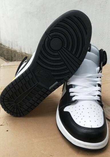 Affordable Nike Air Jordan 1 Black Yellow Orange-1