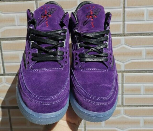 Nike Air Jordan 3 Black Purple-1