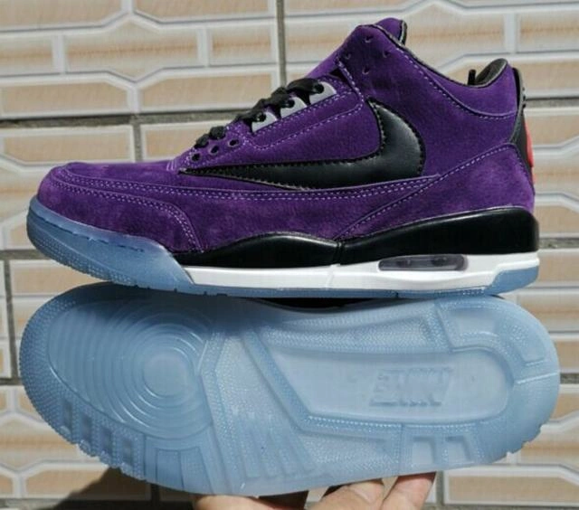 Nike Air Jordan 3 Black Purple-1