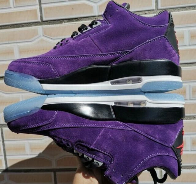 Nike Air Jordan 3 Black Purple-1