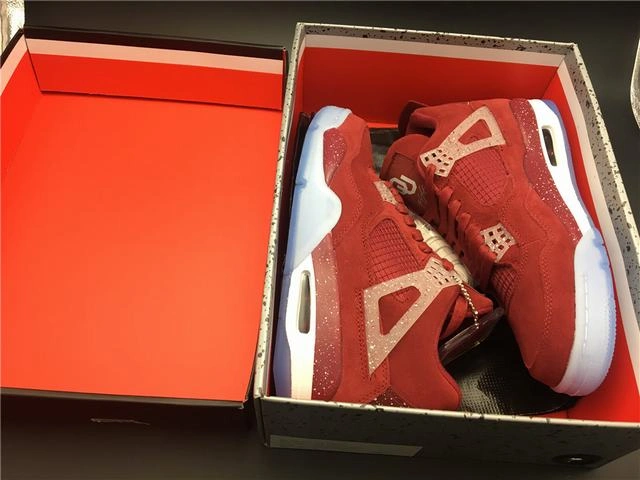 Nike Air Jordan 4 All Red Top Quality