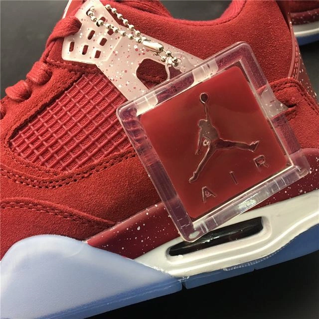 Nike Air Jordan 4 All Red Top Quality