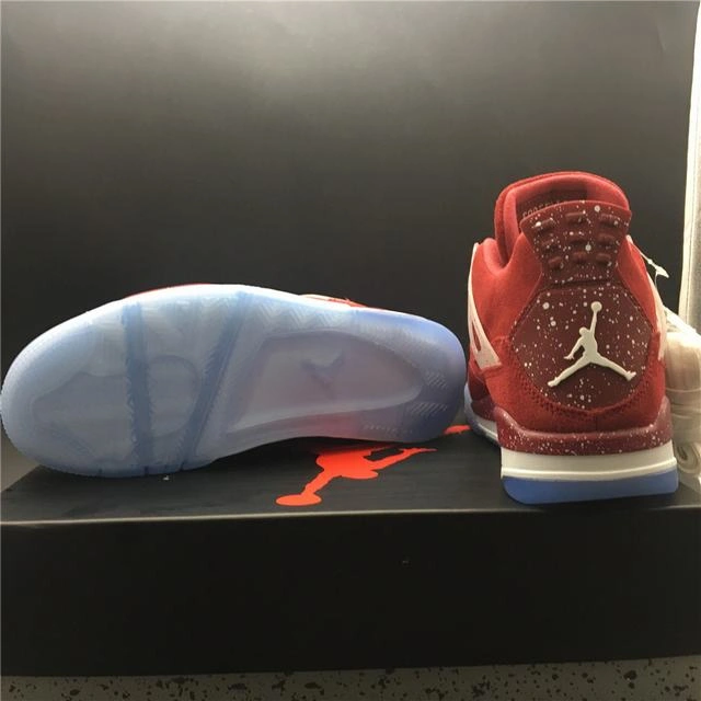 Nike Air Jordan 4 All Red Top Quality