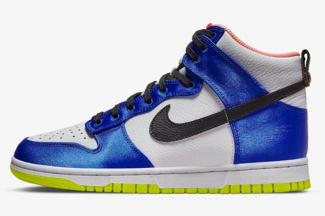 Nike Dunk High Blue Satin