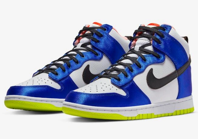 Nike Dunk High Blue Satin