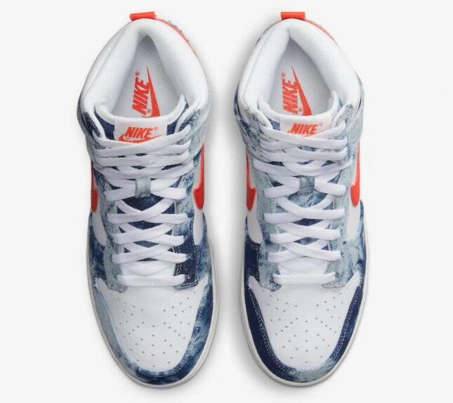 Nike Dunk High Washed Denim