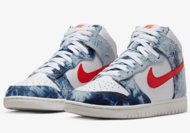Nike Dunk High Washed Denim