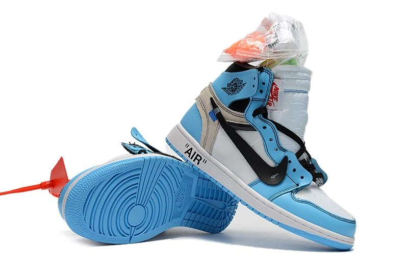 Affordable OFF-WHITE x Air Jordan 1 Blue-1