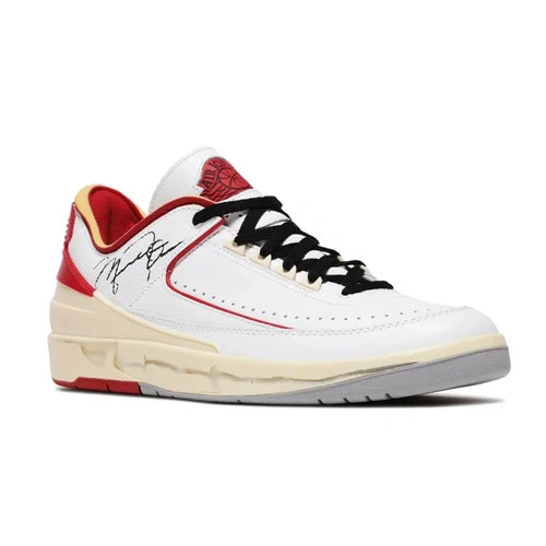 Off-White x Jordan 2 Retro Low SP 'White Varsity Red'