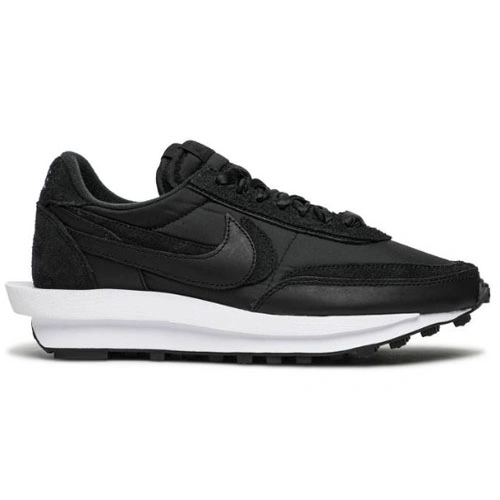 Sacai x LDWaffle Black Nylon