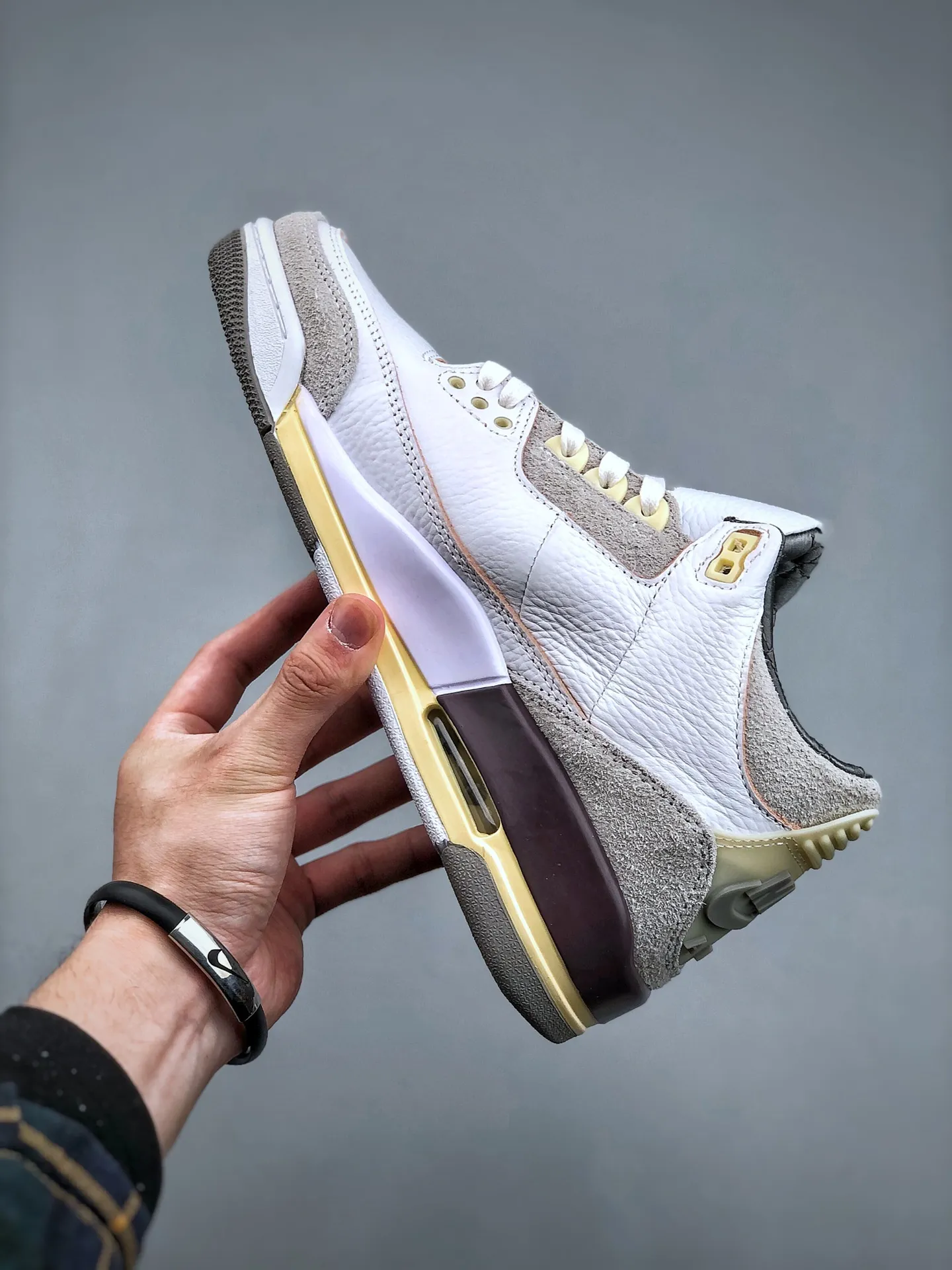 A Ma Maniére x Air Jordan 3 AJ3 AMM White Purple Grey – Mid-Top Replica Sneakers for Men, Rep Shoes in Sizes 35.5-47.5 (Half Sizes Included) – Style Code: DH3434- Effortless 1180