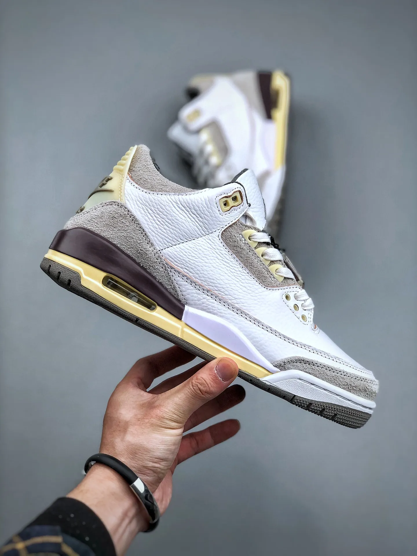 A Ma Maniére x Air Jordan 3 AJ3 AMM White Purple Grey – Mid-Top Replica Sneakers for Men, Rep Shoes in Sizes 35.5-47.5 (Half Sizes Included) – Style Code: DH3434- Effortless 1180