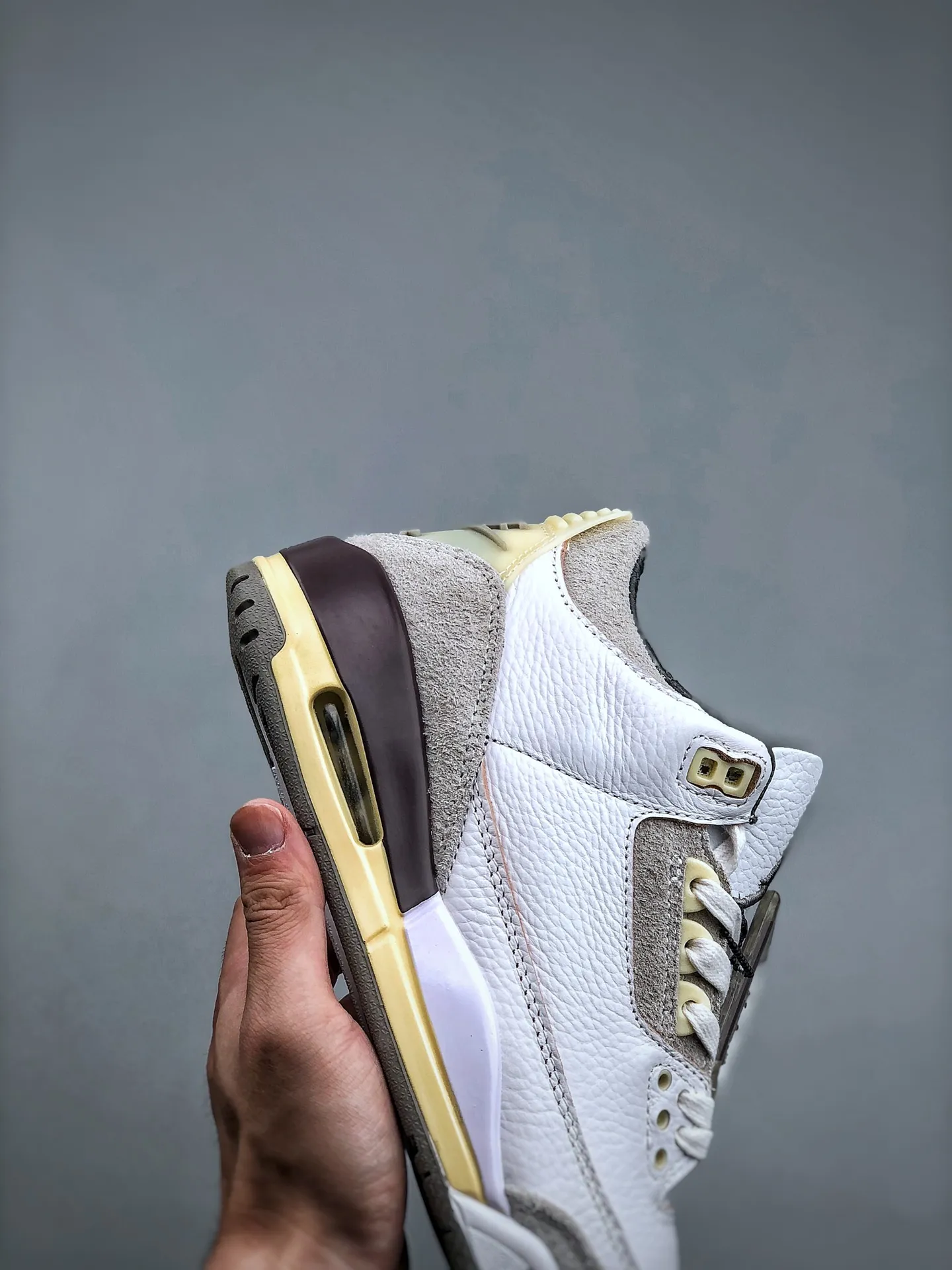 A Ma Maniére x Air Jordan 3 AJ3 AMM White Purple Grey – Mid-Top Replica Sneakers for Men, Rep Shoes in Sizes 35.5-47.5 (Half Sizes Included) – Style Code: DH3434- Effortless 1180