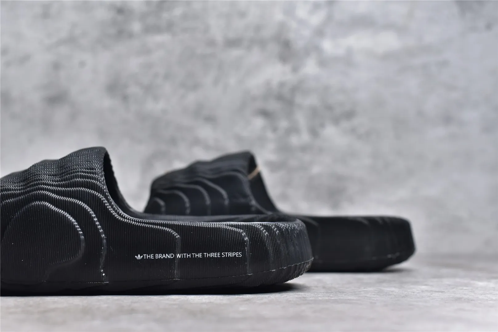 AD Originals Adilette 22 Black Slides – Adidas Replica Shoes & Rep Sneakers Contemporary 469