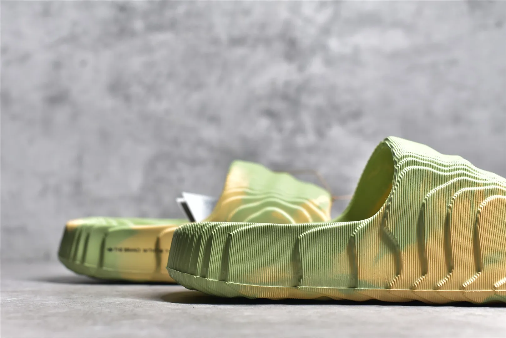 Original AD Originals Adilette 22 Slide Sandals Green – Adidas Replica Shoes & Rep Sneakers 473