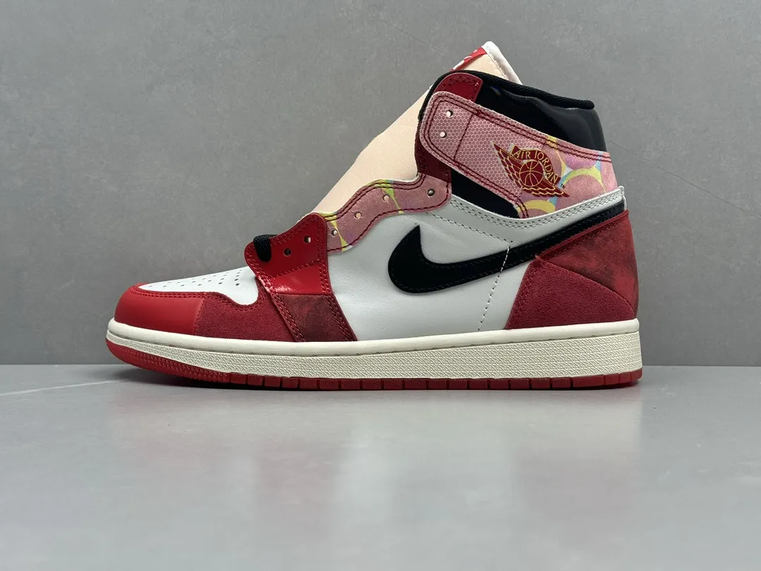 AJ1 270 High-Top Pure  Red Black Spider Sneakers – Best Rep Shoes & Replica Nikes in Size 36- Tailored 1287