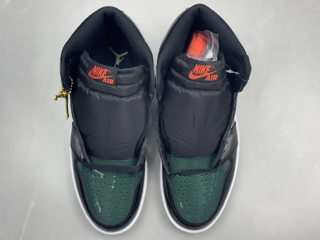 Versatile AJ1 270 High-Top Sneakers – Black Green Orange – Top Quality Rep Shoes & Best Replica Sneakers 1284