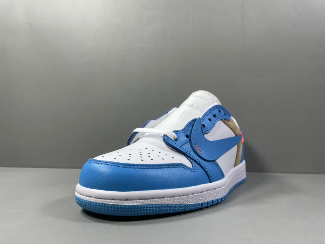AJ1 Deconstructed Low UNC Blue University Blue White Beige Men’s Basketball Shoes – Top Rep Shoes & Best Nike Replica Size 36-47. Casual 1248