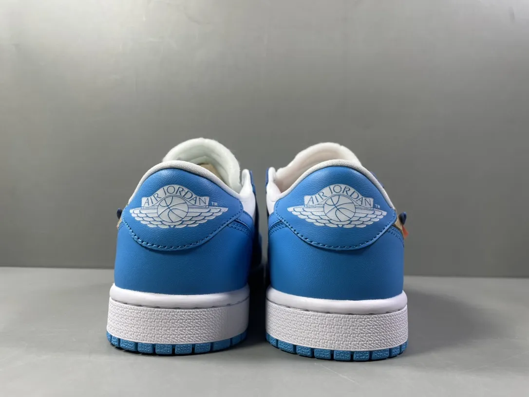 AJ1 Deconstructed Low UNC Blue University Blue White Beige Men’s Basketball Shoes – Top Rep Shoes & Best Nike Replica Size 36-47. Casual 1248