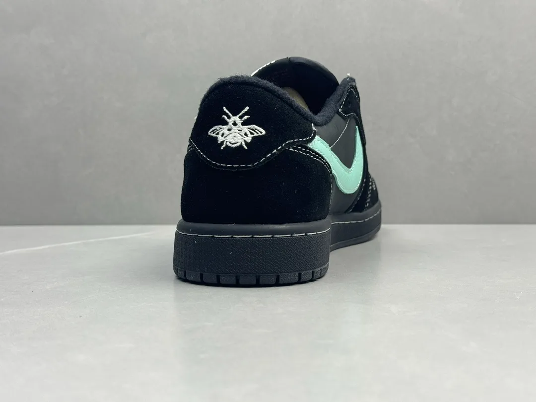 AJ1 Low Tiffany x Travis Scott Black Mint Green Rep Shoes – Top Quality Best Replica Sneakers – Sizes 36-47 (Including Half Sizes Elegant 1250