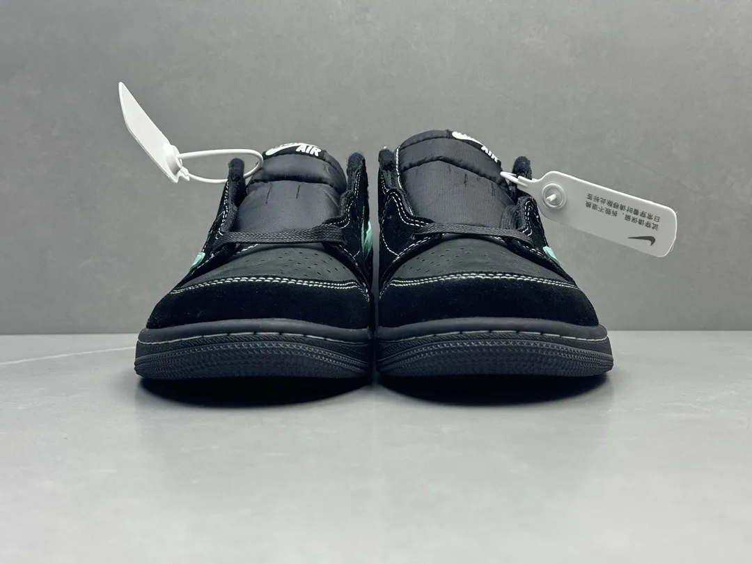 AJ1 Low Tiffany x Travis Scott Black Mint Green Rep Shoes – Top Quality Best Replica Sneakers – Sizes 36-47 (Including Half Sizes Elegant 1250