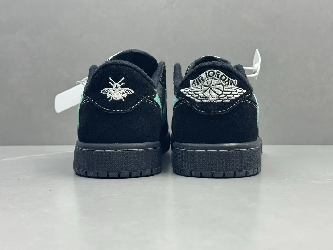 AJ1 Low Tiffany x Travis Scott Black Mint Green Rep Shoes – Top Quality Best Replica Sneakers – Sizes 36-47 (Including Half Sizes Elegant 1250