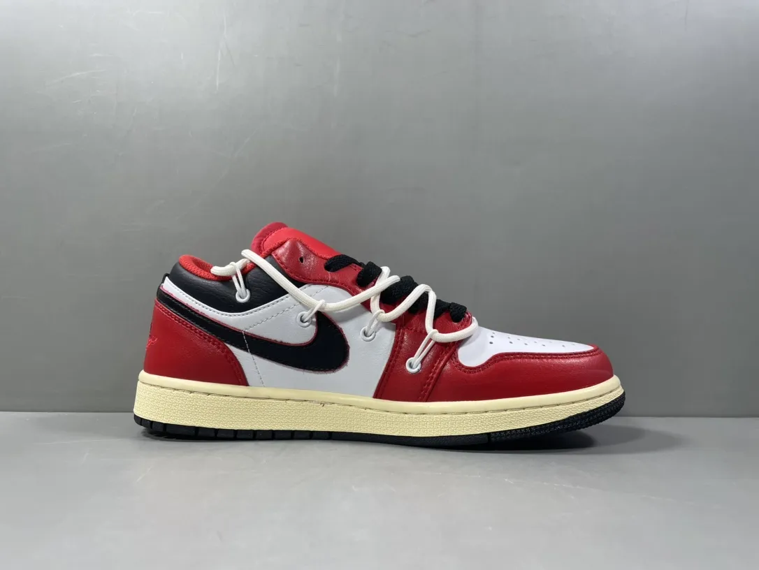 AJ1 x 260 Collaboration Low-Top Sneakers – Red White – Corporate Edition with  Rep Shoes and Nike Replica Style FreshLook 1255