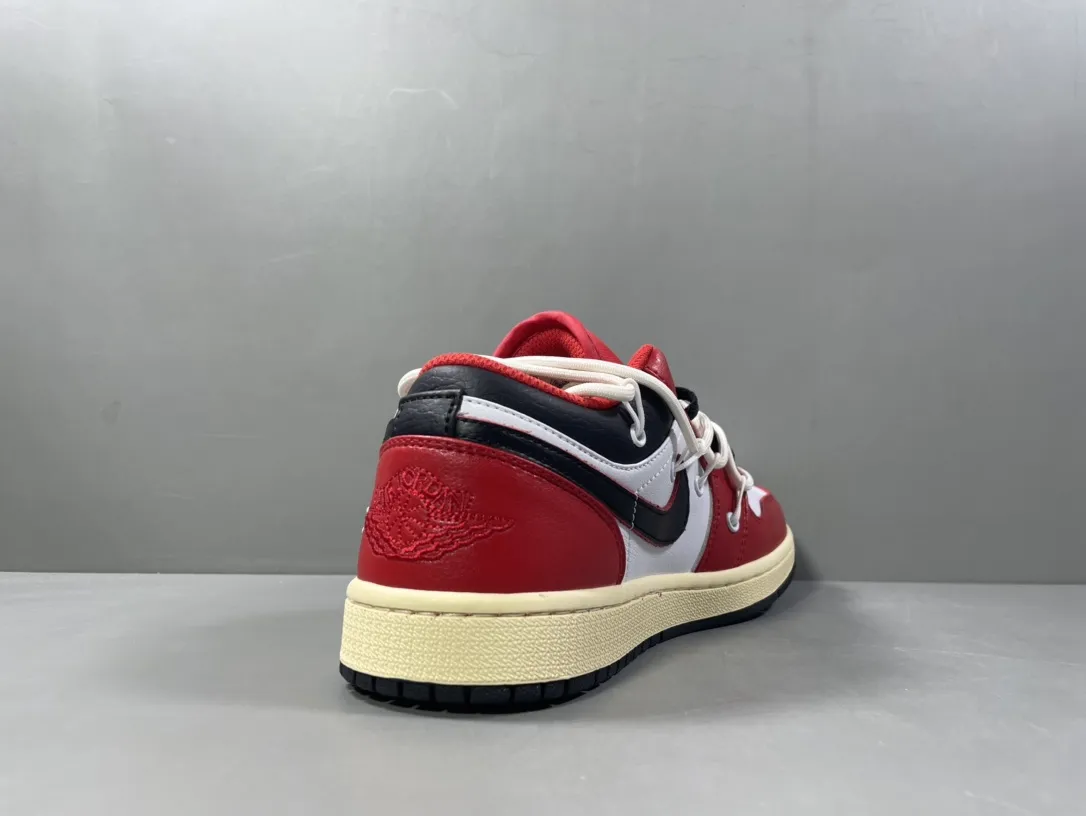 AJ1 x 260 Collaboration Low-Top Sneakers – Red White – Corporate Edition with  Rep Shoes and Nike Replica Style FreshLook 1255