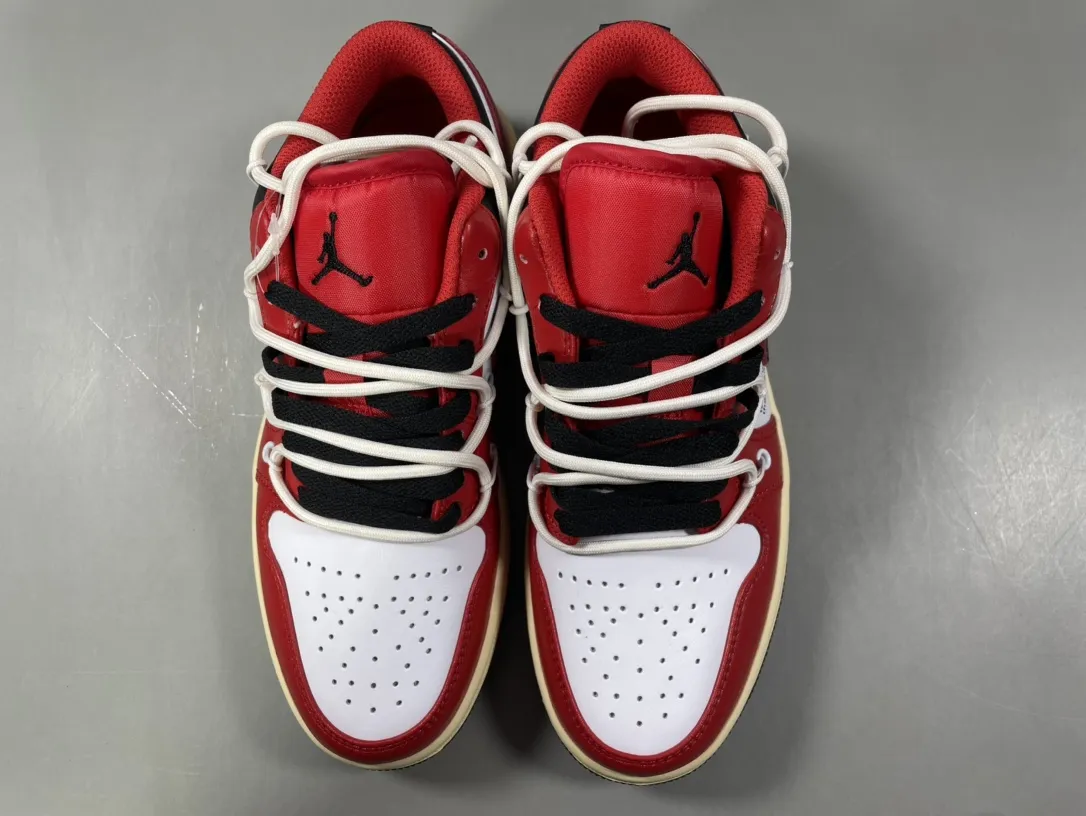 AJ1 x 260 Collaboration Low-Top Sneakers – Red White – Corporate Edition with  Rep Shoes and Nike Replica Style FreshLook 1255