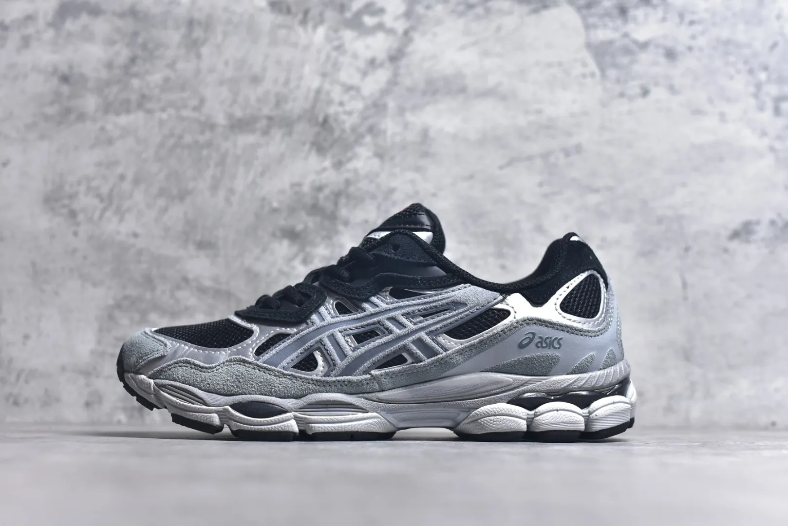 Effortless ASICS GEL-NYC Black Silver High Quality Replica Sneakers – Rep Shoes 645