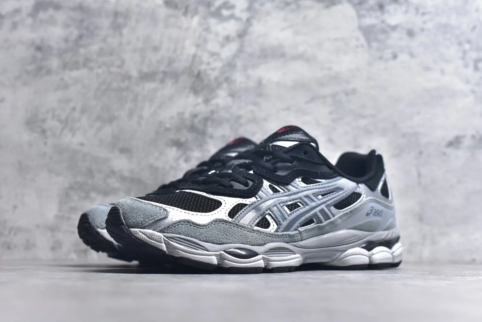 Effortless ASICS GEL-NYC Black Silver High Quality Replica Sneakers – Rep Shoes 645